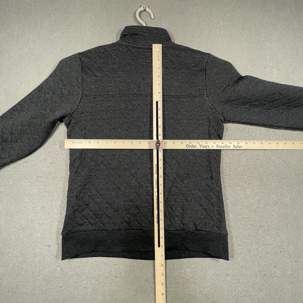 Arizona Coyotes Sweater Womens Medium Gray Quilted Snap Pullover G III NHL NEW - Picture 7 of 8